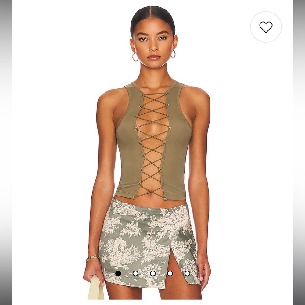 NWT Miaou Mystic Tank In Moss